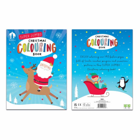 XH5708 COLOURING BOOK XMAS SUPER JUMB