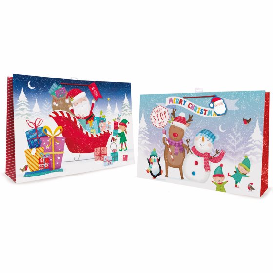 XH3201 GIFT BAG SUPER SANTA KIDS JUMB