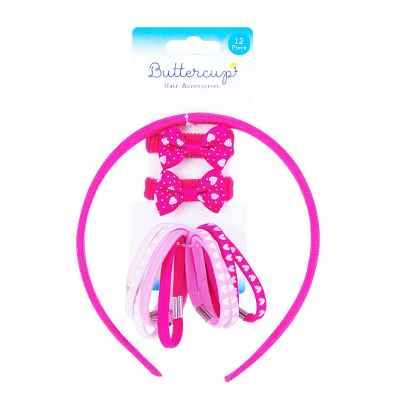 HAIR ACCESSORY SET 12PC