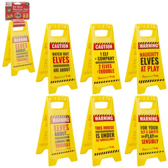 WIGIG ELF WARNING SIGN PLASTIC