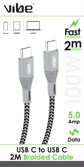 SH04513 USB C 2M BRAIDED CABLE