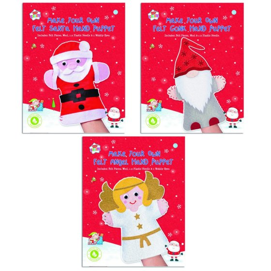 XH5804 XMAS HAND PUPPET MYO 3ASST