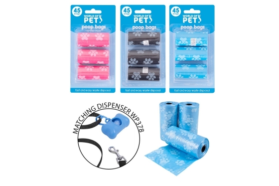 SJ11402 SJ11402 POOP BAG REFILL ROLLS 3PK ASST