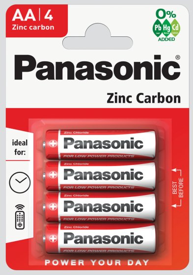 SH11410 BATTERIES PANASONIC AA 4PK
