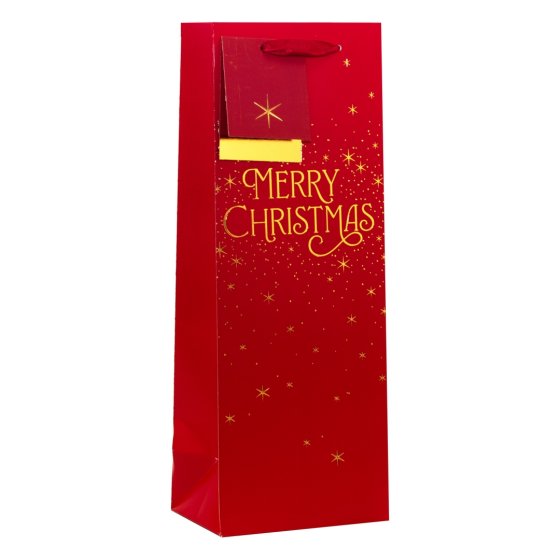 BOTTLE BAG MERRY CHRISTMAS