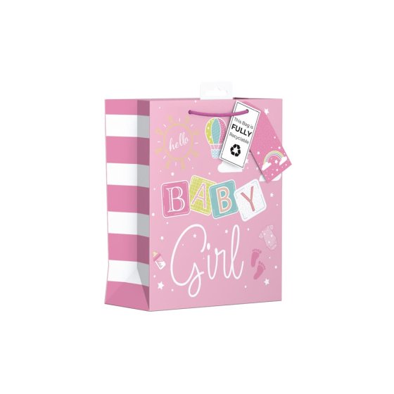 BABY GIRL GIFT BAG MEDIUM