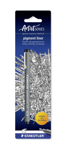 BJ1911 308 PIGMENT LINER 0.1 BLK I/C