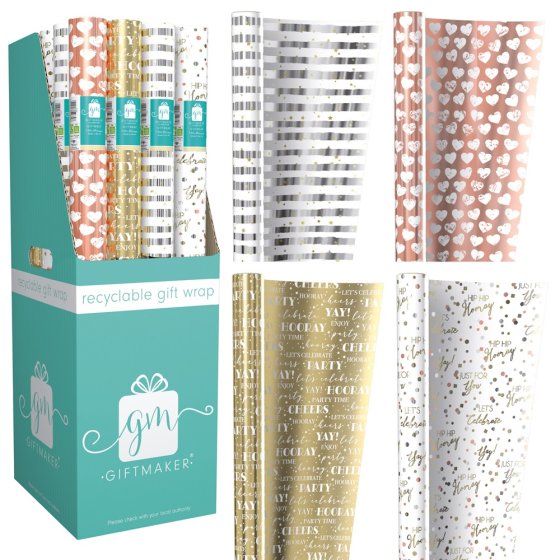 SG12107 WRAP 1.5M CELEBRATION FOIL ROL