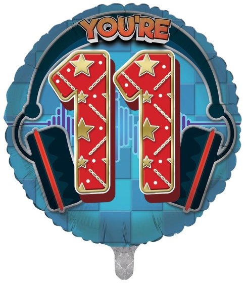 BALLOON 18IN FOIL AGE 11 BOY