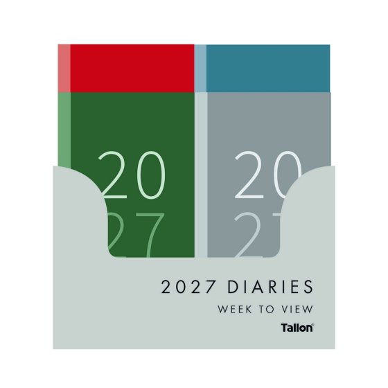 DJ0601 2027 DIARY SLIM MALE WTV