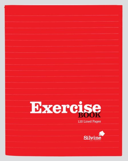 SH02613 SILVINE EXERCISE BOOK 120 PAGE
