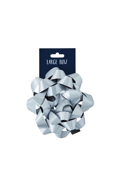 SH13409 BOW LARGE SILVER