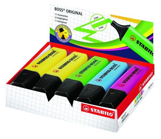 CJ1011 SJ07607 BOSS HIGHLIGHTERS ASSTD BOXED