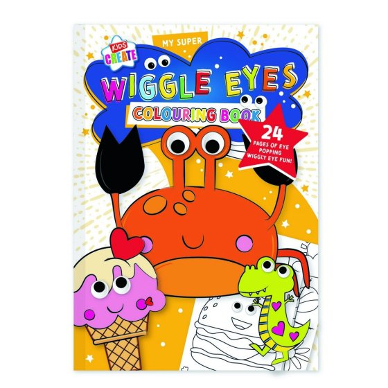 SJ10006 SJ10006 COLOURING BOOK KIDS CREATE WIGGLE EYES24 PAG