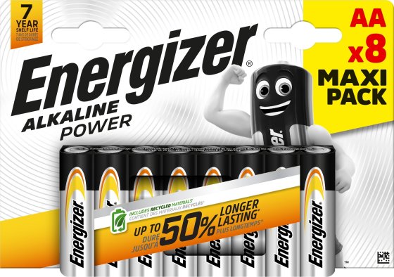 BATTERIES ENERGIZER AA 8PK