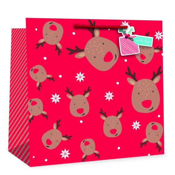 XH3203 GIFT BAG XMAS REINDEER GIANT S