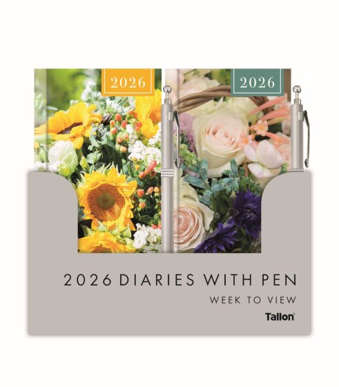 DH0701 DIARY SLIM WTV PHOTO FLORALS W