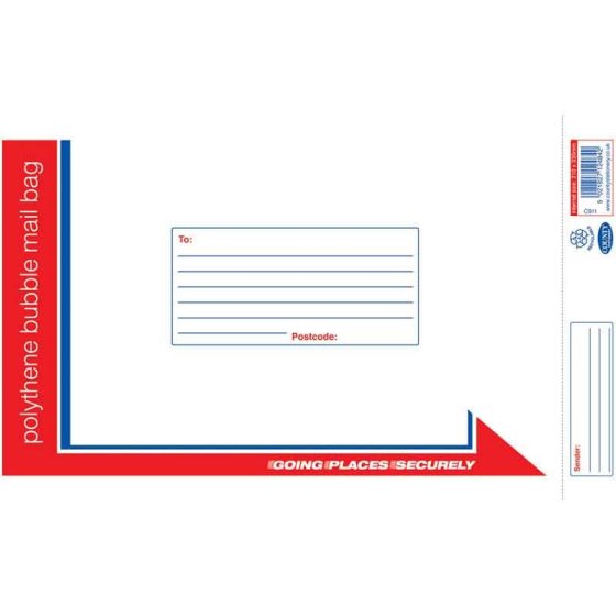 AJ0906 MAIL BAG POLY BUBBLE MED
