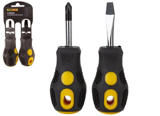 SJ11012 SJ11012 STUBBY SCREWDRIVERS 2PK