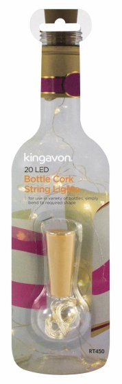 LIGHTS STRING LED BOTTLE CORK 20 LED