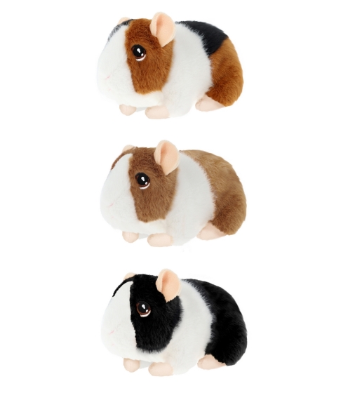 KEELECO 15CM GUINEA PIGS WITH SOUND 3 ASST