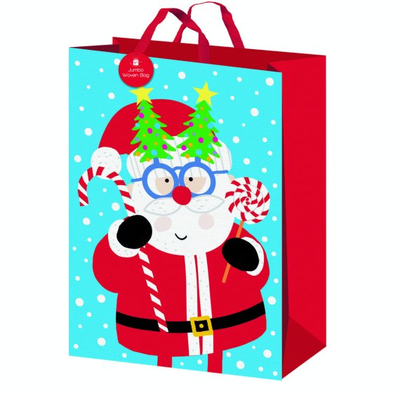 XH3205 BAGS JUMBO CUTE SANTA PP WOVEN
