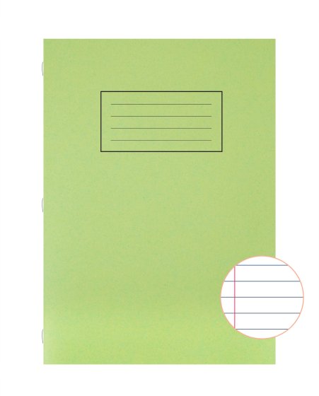 SH02609b EXERCISE BOOK A4 40LVS FM GREE