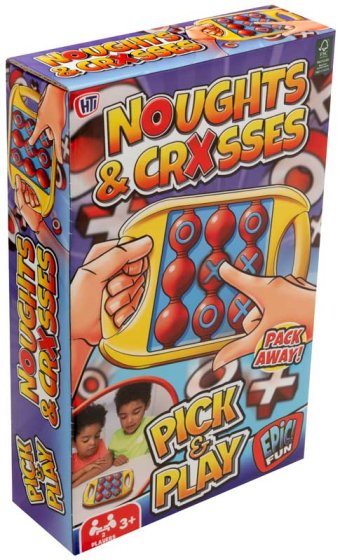 ** NEW FOR 2025 ** PICK N PLAY NOUGHTS N CROSSES