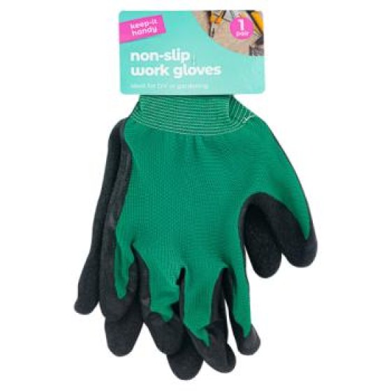 GLOVES NONSLIP WORK 1 PAIR KIH
