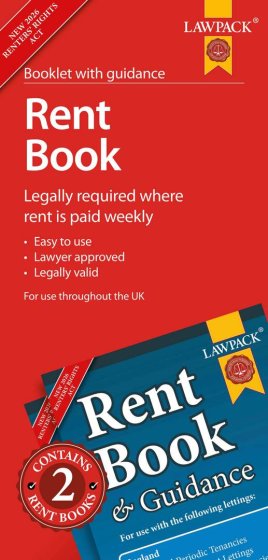 SJ02601 SJ02601 LAWPACK RENT BOOK 2 PACK