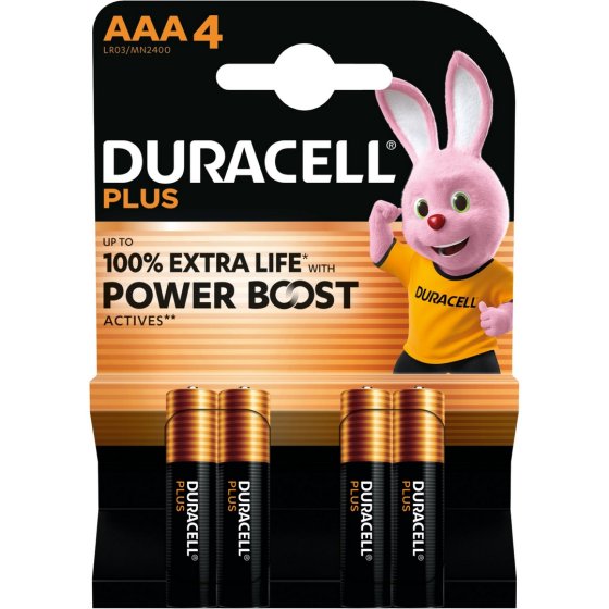 CJ1611 SJ11501 BATTERIES DURACELL PLUS AAA 4P