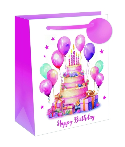 SJ15156 SJ15156 GIFT BAG TIME TO CELEBRATE MEDIUM