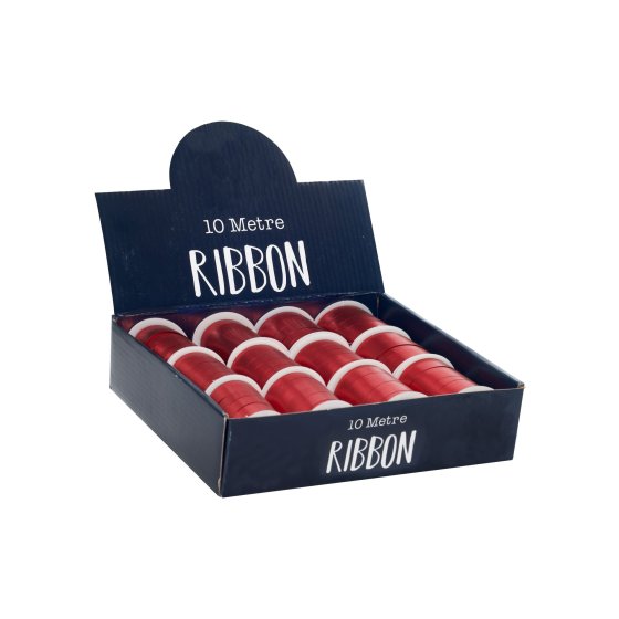 SH13413 RIBBON 10M RED