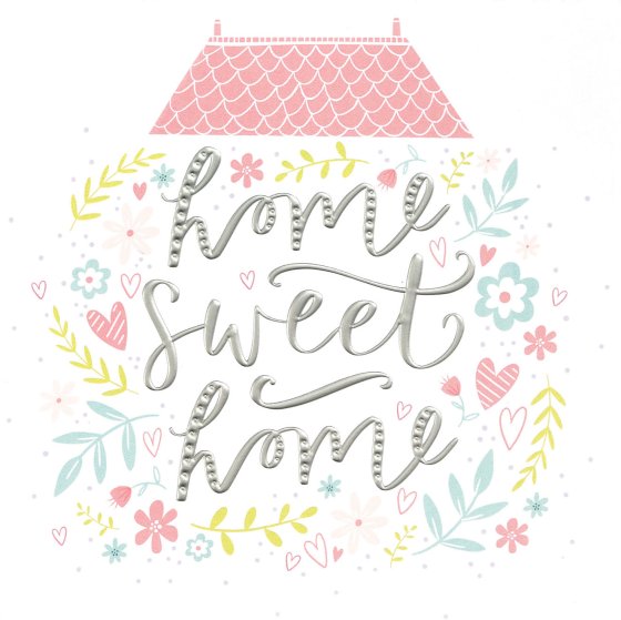 SH14908 NEW HOME CARDS FOIL