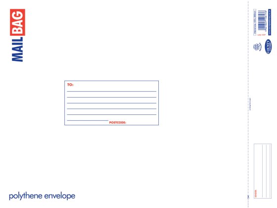 CH1920 SH00410 EXTRA LARGE MAIL BAG 420X500MM