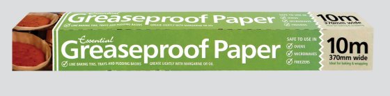 CJ1405 SJ12504 GREASEPROOF PAPER 370 X 10M
