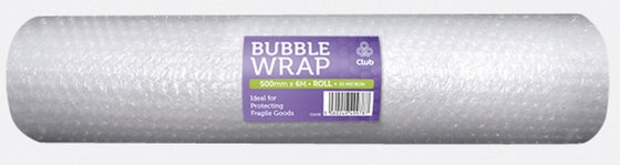CJ0413 SJ00503 BUBBLE WRAP ROLLS 55MIC 500MM