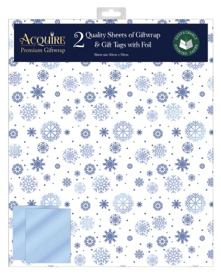 WIGIG WRAP SNOWFLAKES FROST PACK 2 S