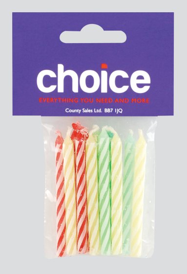 SH10920 CHOICE CAKE CANDLES