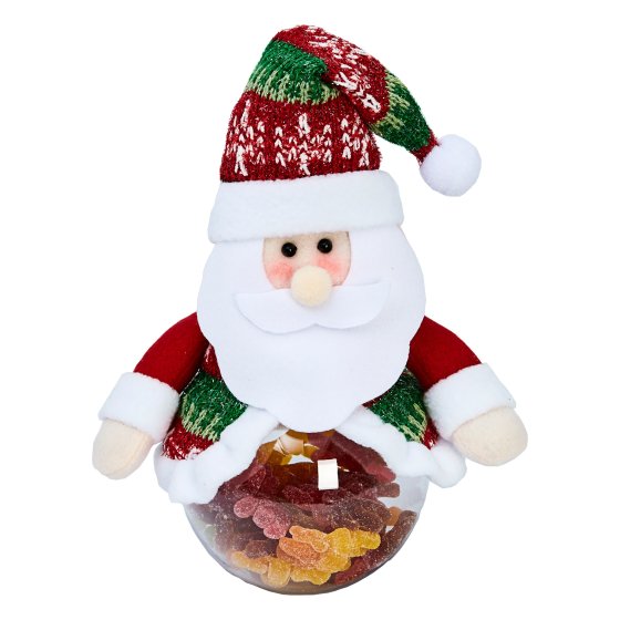 XH3303 SANTA PLUSH TREAT JAR