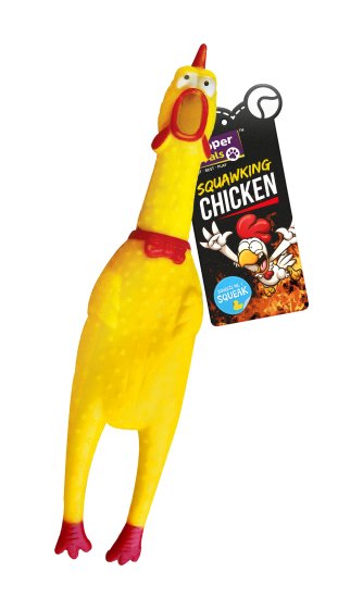 PET TOY SQUEAKY CHICKEN