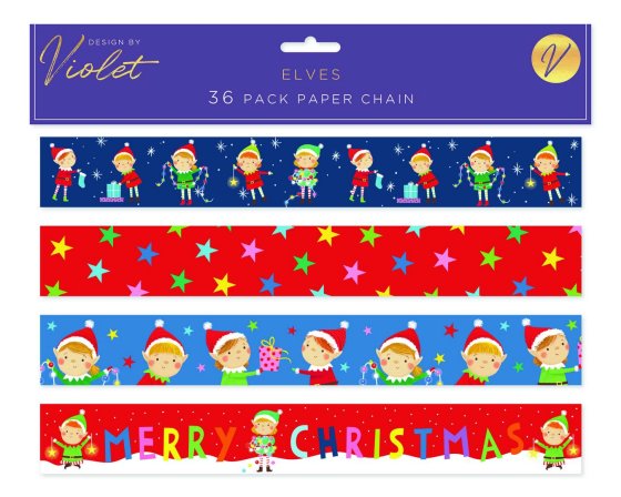 PAPER CHAINS ELVES 36PK