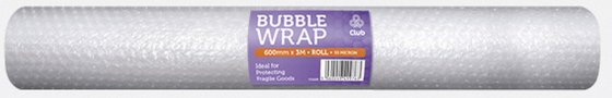 CJ0412 SJ00502 BUBBLE WRAP ROLLS 600X3M