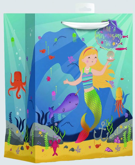 GIFT BAG MERMAID EX LARGE