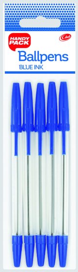 CH0902 SH06705 PENS BLUE STICK PACK OF 5