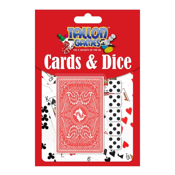 SJ09605 PLAYING CARDS AND 5 DICE