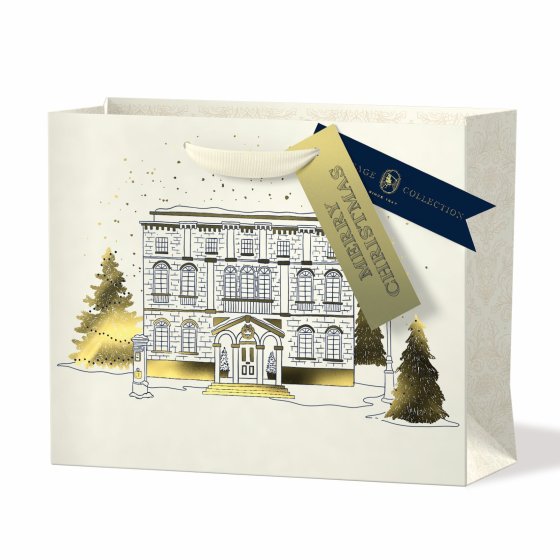 XH0205 GIFT BAG CHRISTMAS TOWN M S FS
