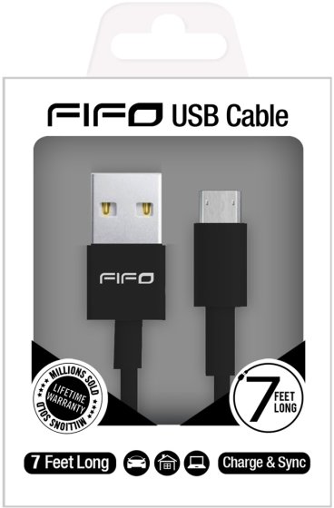 ** WIGIG ** FIFO 7 FOOT USB CABLE MICRO