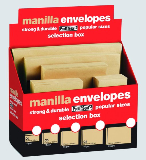 SH01001 MANILLA ENVELOPE SELECTION BOX