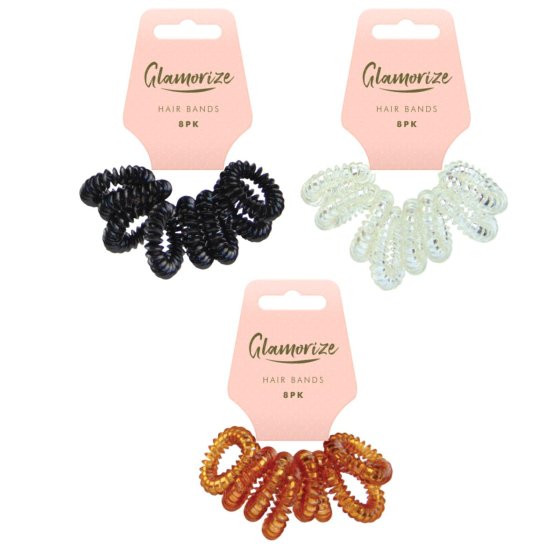 COIL HAIR BANDS 8PK